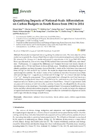 Quantifying Impacts of National-Scale Afforestation on Carbon Budgets In