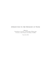 Introduction to the Mechanics of Waves