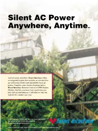 Silent AC Power Anywhere, Anytimesm