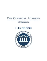 The Classical Academy of Sarasota Handbook