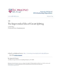 The Impoverished Idea of Circuit-Splitting, 48 Emory L.J