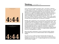 Thinking on 4:44 [DWR, 7.7.17]