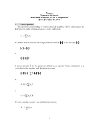 10-5 Tensor Operator