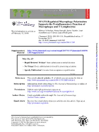 NFAT5-Regulated Macrophage Polarization Supports the Proinflammatory Function of Macrophages and T Lymphocytes