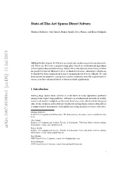 State-Of-The-Art Sparse Direct Solvers