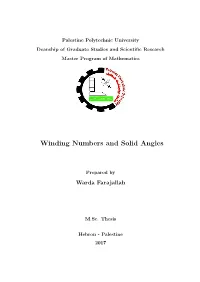 Winding Numbers and Solid Angles
