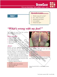 DERMCASE Test Your Knowledge with Multiple-Choice Cases