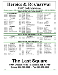 Heroics & Ros/Navwar the Last Square