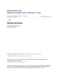 Nebraska Place-Names