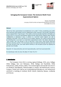 Salvaging the European Union: the Inclusive Multi-Track Supranational Option