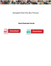 Springfield Peter Pan Bus Terminal