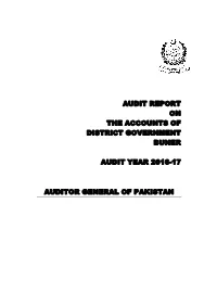Audit Report on the Accounts of District Government Buner