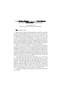 From Modern Khoisan Languages to Proto-Khoisan: the Value of Intermediate Reconstructions