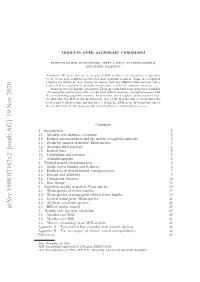 Modules Over Algebraic Cobordism
