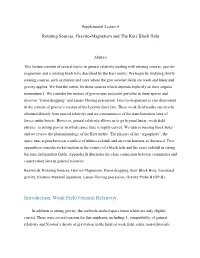 Rotating Sources, Gravito-Magnetism, the Kerr Metric
