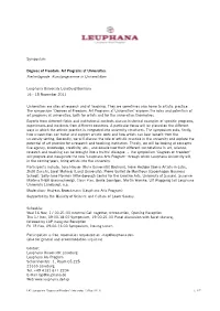 Symposium Degrees of Freedom. Art Programs at Universities