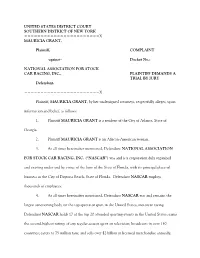 C:\Documents and Settings\Hholmes\Desktop\Grant Complaint.Wpd