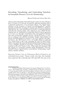 Encoding, Visualizing, and Generating Variation in Fernando Pessoa's