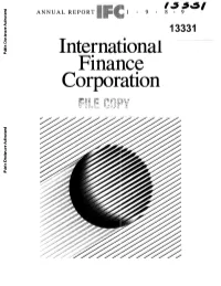 Finance Corporation (IFC) Is a Multilateral Development Institution