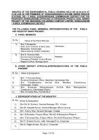 Page 1 of 32 MINUTES of the ENVIRONMENTAL PUBLIC