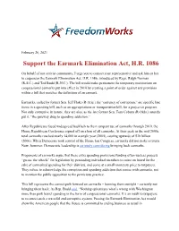 Support the Earmark Elimination Act, H.R. 1086