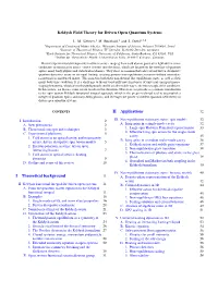 Keldysh Field Theory for Driven Open Quantum Systems I Theoretical