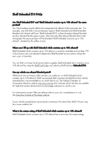 Shell Unleaded E10 Faqs