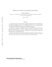 Some New Results in Extremal Graph Theory