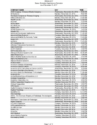2017 Selection Order Date