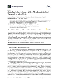 Bifidobacterium Bifidum: a Key Member of the Early Human Gut