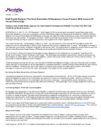 Kraft Foods Nurtures the Next Generation of Dominican Cocoa Farmers with Launch of Cocoa Partnership