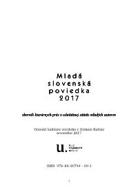 M L a D Á S L O V E N S K Á P O V I E D K a 2 0