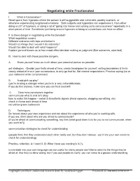 Negotiating While Fractionated