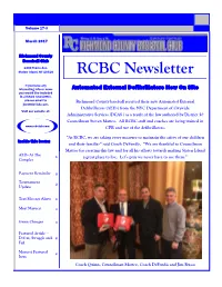 RCBC Newsletter