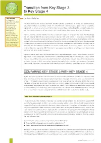 Transition from Key Stage 3 to Key Stage 4
