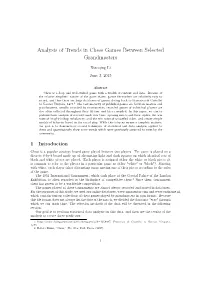 Analysis of Trends in Chess Games Between Selected Grandmasters
