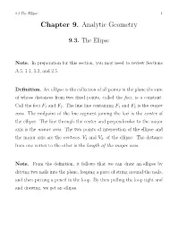 Chapter 9. Analytic Geometry