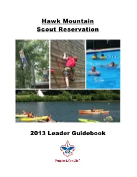 Hawk Mountain Scout Reservation 2013 Leader Guidebook
