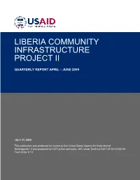 Liberia Community Infrastructure Project Ii