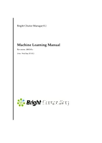 Machine Learning Manual Revision: 58F161e