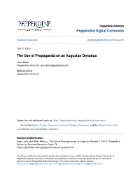 The Use of Propaganda on an Augustan Denarius