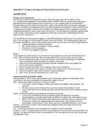 Appendix A: Charge to the Special Transit Advisory Commission Page