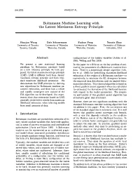 Boltzmann Machine Learning with the Latent Maximum Entropy Principle