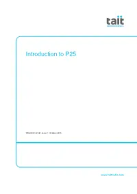 Introduction to P25