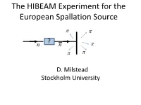 The HIBEAM Experiment for the European Spallation Source