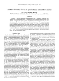 Cylindrite: the Relation Between Its Cylindrical Shape and Modulated Structure