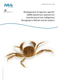 Development of Species-Specific Edna-Based Test Systems For