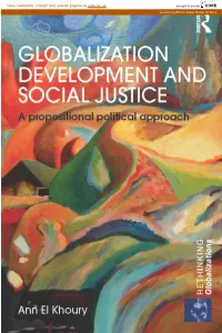Globalization, Development and Social Justice