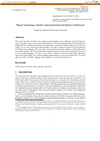 Plural Addressee Marker and Grammaticalization in Barayin