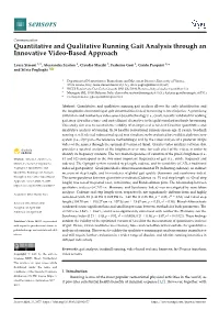 Quantitative and Qualitative Running Gait Analysis Through an Innovative Video-Based Approach